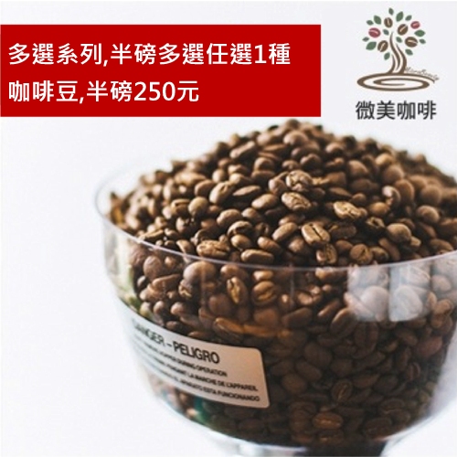 [微美咖啡]多選系列11種選1種,半磅250元,世界各國 咖啡豆,滿500元免運,新鮮烘焙